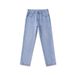 American Straight-leg Pants Spring And Summer New Loose Large Straight-leg Jeans Men's Fat Plus Size Simple Denim Trousers_viptrois.com