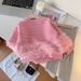 Kid's Clothing Baby girl's stylish sweater 2024 winter new style girl's fashionable temperament striped tassel knitted sweater trend_viptrois.com