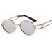 Hot Selling Small Oval Pearl Sunglasses Retro Trend INS Same Style Small Sunglasses For Women Metal Glasses_viptrois.com