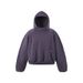 Men's Deconstructed Plush Sweatshirt Set – Eggshell Fleece Hoodie & Scimitar Sweatpants (Dark Purple, Light Gray, Blue-Gray, Black)_viptrois.com