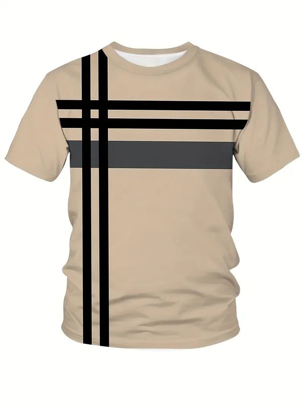 2025 Cross-border Summer New Foreign Trade Large Size Men's Digital Printing Short-sleeved Men's Tops Short-sleeved Casual T-shirt_viptrois.com