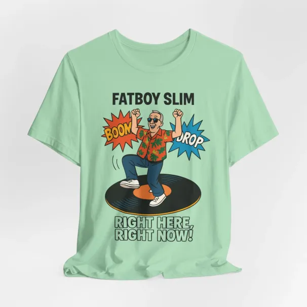 Retro Fatboy Slim Unisex Graphic Tee - Cool Vintage Style Festival T-Shirt Mens Womens Tees Top_viptrois.com