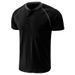 Unbeatable Quality 2025 Summer Short Sleeved T-shirt Men's Henley Shirt Color Matching T-shirt Men_viptrois.com