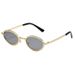 Women's Metal Oval Sunglasses - Small Frame, UV400 Protection, Fashion Glasses Fashion Trends Hot-selling_viptrois.com