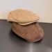 Solid Color Simple Suede Forward For Women, Autumn And Winter Casual Versatile Face-Slimming Reversible Duckbill Hat_viptrois.com