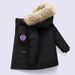 Handsome Goose Down Jacket 08 Expedition Thick Windproof Winter Parka Parent Child Wear Children's Clothing Hooded Jacket_viptrois.com