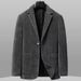 Men's Tweed Blazer – Slim-Fit Casual Jacket (Black/Dark Brown/Grey, M-4XL) Men's Clothing_viptrois.com