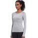 New Quick-Dry Sleeve Women's Sports Running Fitness Breathable Seamless One-Piece Long Yoga Top_viptrois.com