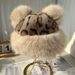 Leopard print Mongolian for children 2024 new autumn and winter thick warm plush fashionable mosphere ear protection_viptrois.com
