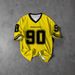 Men's Clothing Y2K New Retro No.90 Men's Printed T Shirt V Neck Short Sleeve Football Sports Shirt Large Loose Short Sleeve Unisex_viptrois.com