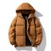 Unisex Oversized Puffer Jacket With Stand Collar, Winter Warm Polyester Coat In Black/White/Grey/Brown/Green (Sizes M-8XL)_viptrois.com
