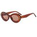 Men's Sunglasses Classic Oval Frame High End Sunglasses Retro Thick Frame Personality Sunglasses Fashionable And Versatile Plain Trend Sunglasses_viptrois.com