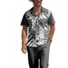 Men's Clothing Casual Outdoor Striped Men's Summer Trend All Match High Quality Shirt Print Short Sleeved Trousers Two Piece Suit_viptrois.com