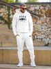 Double Sided Sweater Suit Mens Autumn New Embroidered Bee Pullover Casual Mens Two Piece Suit Youth Sportswear_viptrois.com