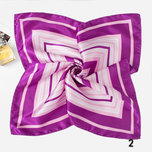 50 Size Professional Small Square Scarf Silk Scarf Women, Fashionable Versatile Scarf Printed Bag Accessories Headgear Gift Silk Scarf_viptrois.com
