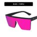 Purple Oversized Cat Eye Sunglasses - Women's Retro Fashion Shades For Street Style & Driving UV400 Protection One-Piece Frame_viptrois.com