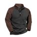 Men's Clothing Fleece Jacket Men's Polar Fleece Long Sleeved Sweater Autumn And Winter Double Sided Fleece Pullover Casual Jacket Trend_viptrois.com