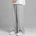 Men's Clothing Summer Thin Loose Straight Wide Leg Casual Trousers Drape Ice Silk Pants_viptrois.com