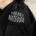 Men's Embroidered Hoodie – Oversized Streetwear Pullover With Rhinestone Details, Unisex Casual Sweatshirt (M-3XL, Black/White/Grey)_viptrois.com