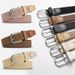 Hole-free Punch-free Men's and Women's Woven Belt Elastic Elastic Canvas Belt Women's Korean-style All-match Student Trendy Belt_viptrois.com