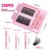 Eyelashes Set New DIY Segmented Eyelashes 3040D100D Large Capacity D Curled Messy Dense Curled Simulation Eyelashes_viptrois.com