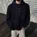 Pure Heavyweight American Style Trendy Brand Unisex Autumn Winter Stiff Jacket Boxy Niche High-End Feel Hoodie Top_viptrois.com