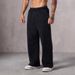 Men's Stylish Street Style Fleece Sweatpants Autumn Winter New Loose Fit Comfortable Elastic Waistband_viptrois.com