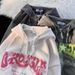 Hip-Hop Corduroy Zip-Up Hoodie – Unisex Oversized Streetwear Jacket With Embroidered Horns (Green/Tan/Charcoal, M-3XL)_viptrois.com