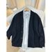 Japanese-Inspired Waffle Knit Cardigan – Oversized Unisex V-Neck Button-Up Sweater_viptrois.com