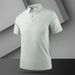 Men's Clothing Summer New Ice Silk Polo Shirt Men's Nylon Lapel T Shirt Short Sleeve Business Casual High Quality T Shirt Tops_viptrois.com
