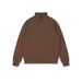 Pure Pure Half-Zip And Women Custom Heavyweight 350g Half High Collar Trendy Brand Solid Color Loose Pullover Casual Cotton_viptrois.com
