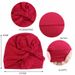 Women's Hijab side braided headdress hat headscarf pure color versatile soft and comfortable_viptrois.com