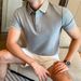 Summer Business Casual Polo Shirt for Men Short Sleeved High End Ice Silk Seamless Collar High Elasticity Top_viptrois.com