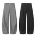 Men's Clothing Machete Pants Pleated Design Loose Wide Leg Casual Trousers Solid Color Loose Banana Pants_viptrois.com
