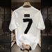 Men's Clothing Trendy Short Sleeved Ins Pure Cotton Summer New Men's Printed T Shirt Trendy Men And Women All Match Round Neck T Shirt Men_viptrois.com
