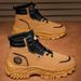 Men's Waterproof Slip-Resistant Work Boots High Top Casual Martin Boots For Outdoor Hiking Comfortable PU Leather Shoes_viptrois.com