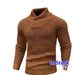 Cross-Border European And American Knitted Pullover Fashion Round Neck Slim Fit Sweater Men's Clothing_viptrois.com