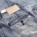 Men's Clothing Retro Old Tough Guy Style Multi Pocket Elastic Workwear Denim Shorts Men's Loose Straight Shorts_viptrois.com