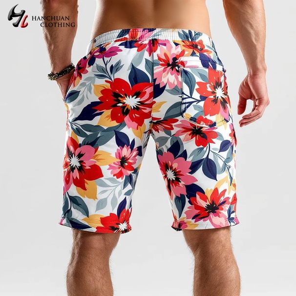 Men's Clothing New Beach Pants Men Quick Drying Loose Slightly Elastic Cartoon Large Size Surfing Pants Hawaiian Beach Swimming Trunks Shorts_viptrois.com