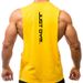 Men's Big Slit Sports Vest Bodybuilding Fitness Running Tank Top Sleeveless Gym Workout Clothing_viptrois.com