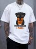 Dog Mama Shirt Rottweiler Mom Rottie White / Grey T-Shirt Top For Everyday Wear Slightly Streetwear Versatile Homme Stretched Graphic Soft Unisex_viptrois.com