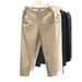 Men's Slim-Fit Cotton Dress Pants - Lightweight Stretch & Wrinkle-Resistant For Business Casual (Black/Grey/Khaki/Beige, Sizes 28-38)_viptrois.com