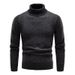 Pure Cross-Border Winter New Men's Fashion Trend High Neck Lined Thickened One-Piece Fleece Sweatshirt Knitted Sweater_viptrois.com