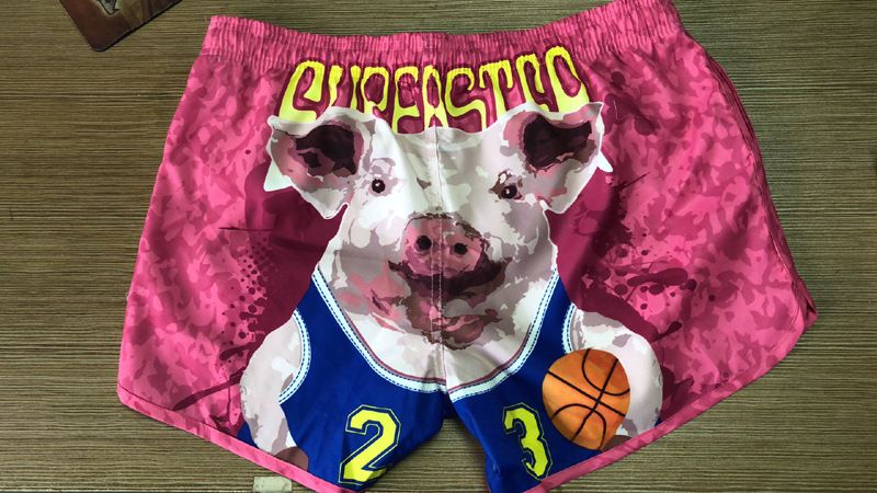 Men's Beach Quick-Dry 3D Digital Print Cartoon Swim Trunks Couple Shorts New Style_viptrois.com