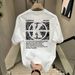 Trendy Brand Pure Cotton Printed Men's Short Sleeved New Summer Trend Casual Round Neck T-shirt_viptrois.com