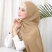 Women's Hijab new solid color chiffon ladies long scarf scarf headscarf comfortable breathable_viptrois.com