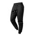 Men's High-Waisted Jogger Pants With Ribbed Cuffs - Stretch Bamboo Fiber Trousers For Spring & Fall (Black, Gray)_viptrois.com