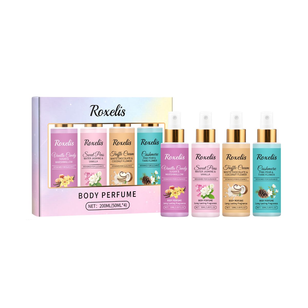 Body Fragrance Spray Set Daily Fresh Fragrance Fruit Fragrance Fragrance Elegant Body Perfume Set_viptrois.com