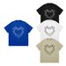 Tide Brand American Small Neckline Love Cat Print Loose Men's And Women's Same Casual Summer Short Sleeves_viptrois.com