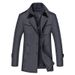 Men's Clothing Winter Hot Style Business Double Collar Men's Woolen Coat Middle Aged And Elderly Loose Wool Plus Cotton Thick Woolen_viptrois.com